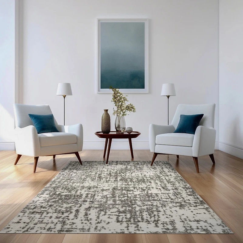 5ft. x 7ft. Gray & Ivory Area Rug by Ashland®