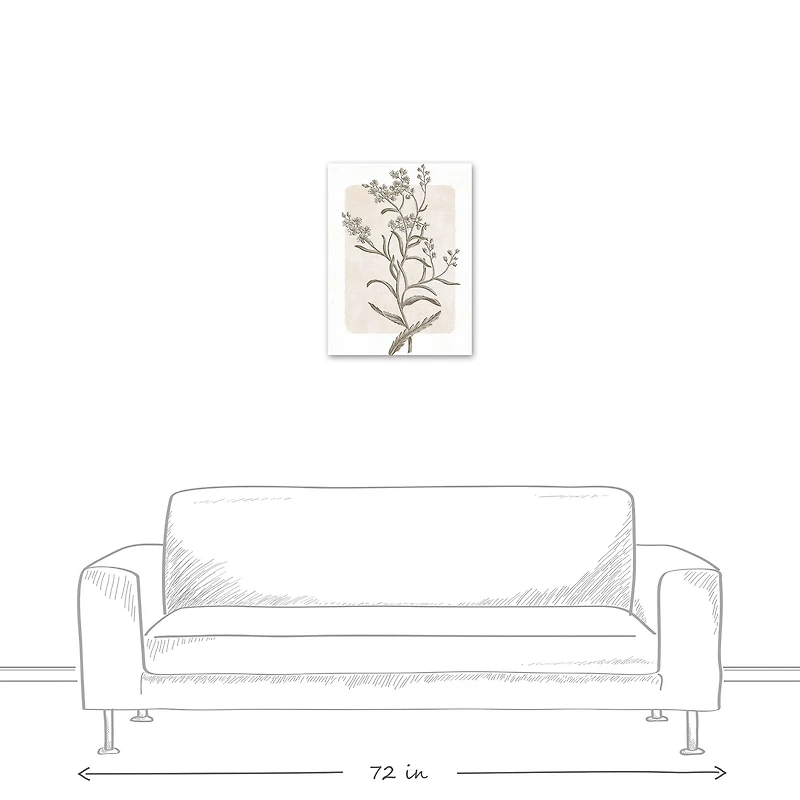 Simple Floral Still I 20" x 24" Canvas Wall Art