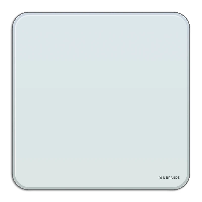 U Brands Frameless White Frosted Magnetic Cubicle/Wall Glass Dry-Erase Board