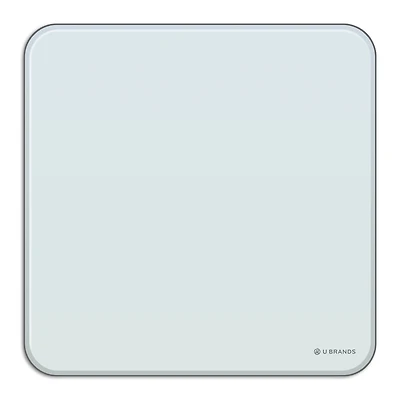 U Brands Frameless White Frosted Magnetic Cubicle/Wall Glass Dry-Erase Board