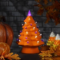 Mr. Halloween 12" Orange Ceramic Tree