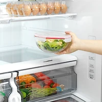 JoyJolt® Red Glass Mixing Bowls Set