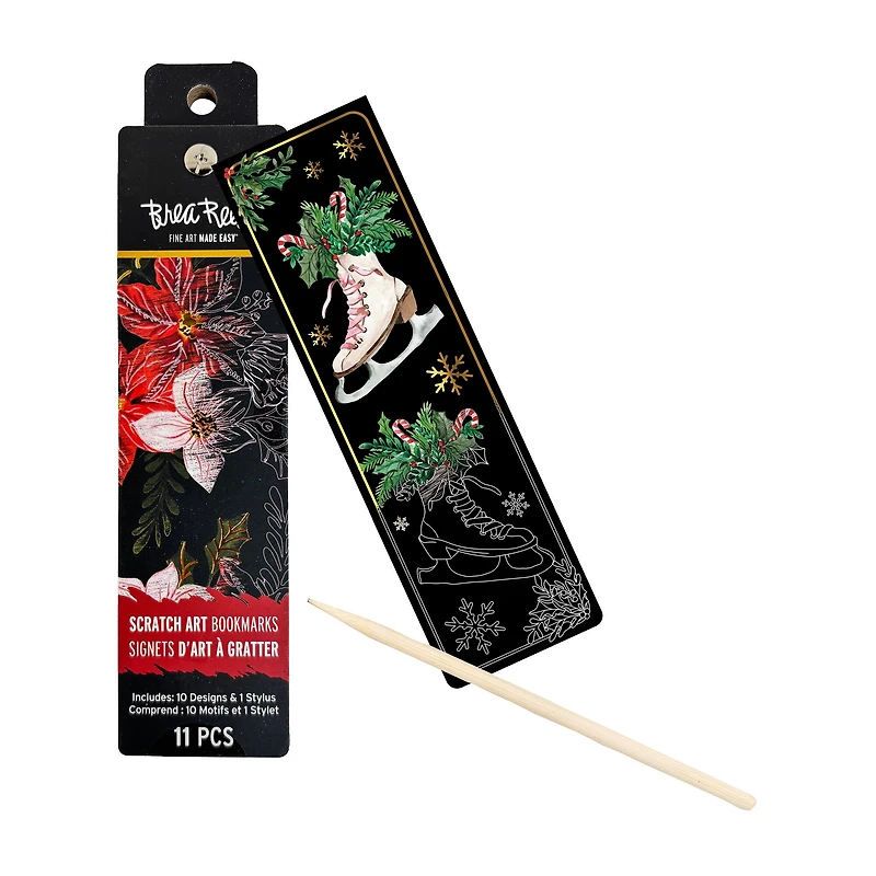 Brea Reese™ Classic Holiday Scratch Art Bookmarks