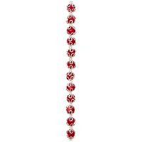 12 Pack: Red Faceted Glass Bead With Bead Cap, 10mm by Bead Landing™