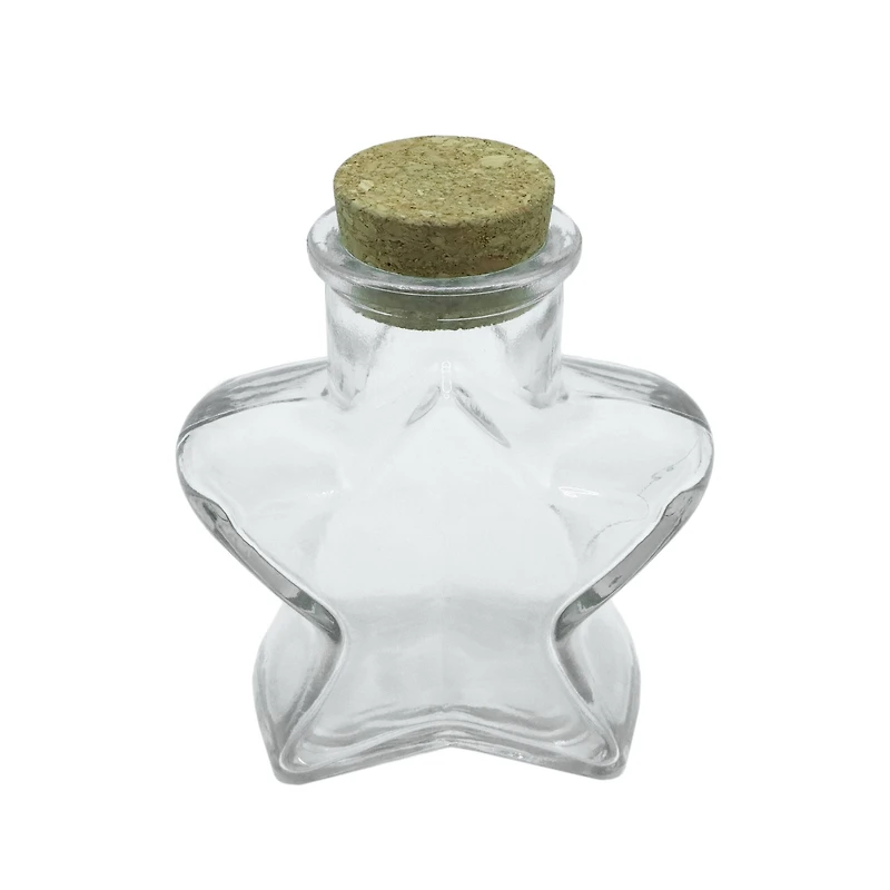 5oz. Clear Glass Star Bottle with Cork by Ashland®