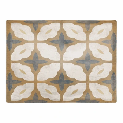 Yellow and Blue Medallion 18" x 14" Cotton Twill Placemat