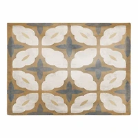 Yellow and Blue Medallion 18" x 14" Cotton Twill Placemat