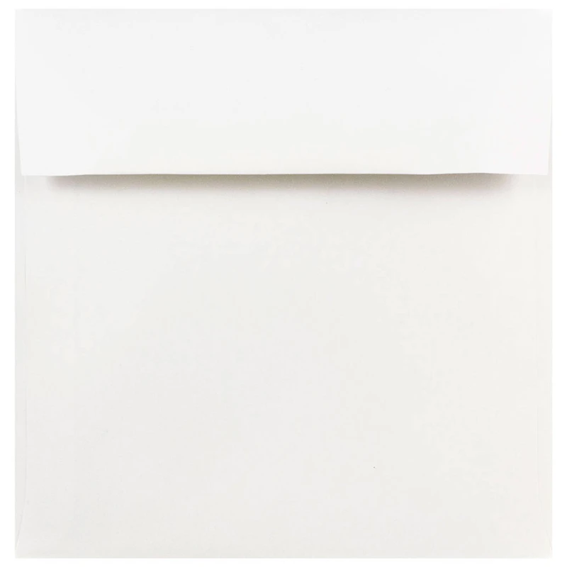 JAM Paper 8" White Square Invitation Envelopes, 25ct.