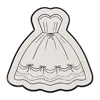 24 Packs: 8 ct. (192 total) 7" Dress Shaped Snack Plates by Celebrate It™