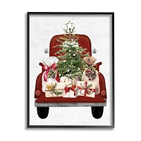 Stupell Industries Country Truck Christmas Gifts Framed Giclee Art
