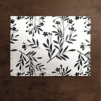Monochromatic Floral Bunch Cotton Twill Placemat
