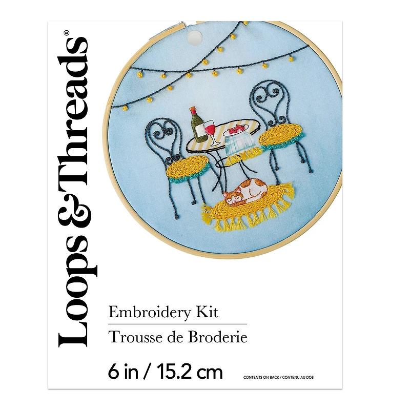 6" Italian Kitchen Embroidery Kit by Loops & Threads®