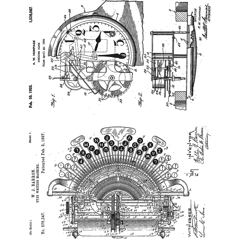 Stampers Anonymous Tim Holtz® Inventor 1 Cling Stamps