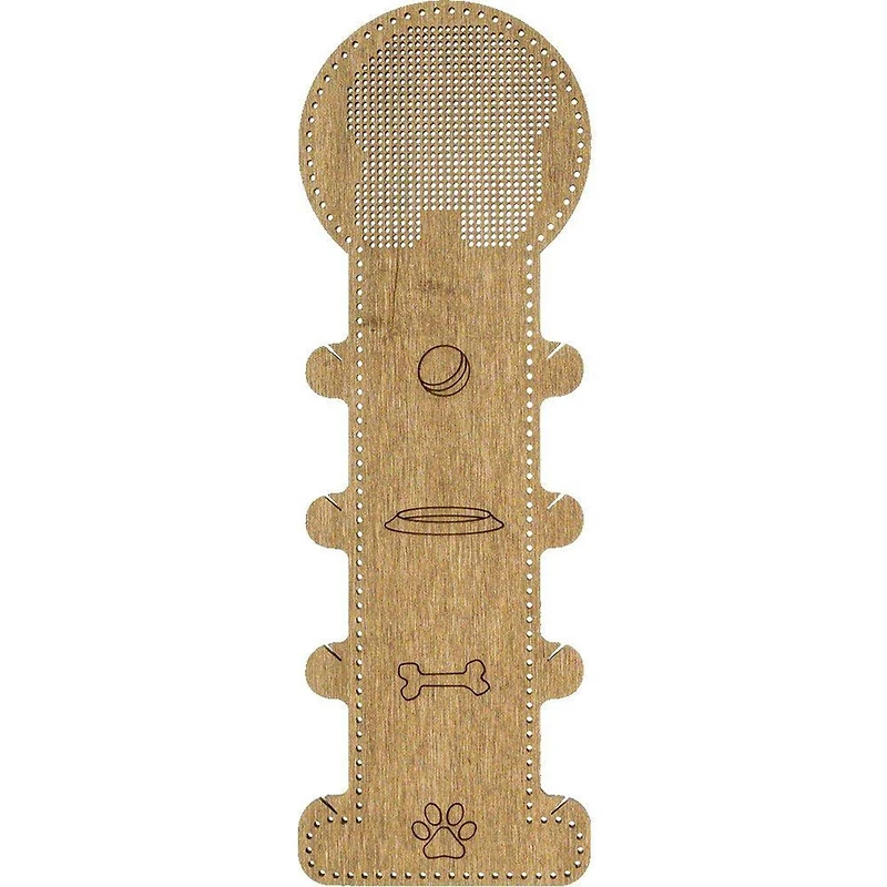 Wonderland Crafts Dog Embroidery Blank Wood Organizer