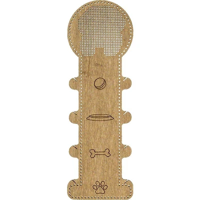 Wonderland Crafts Dog Embroidery Blank Wood Organizer