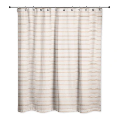 Rust Loose Lines 71" x 74" Shower Curtain