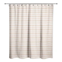 Rust Loose Lines 71" x 74" Shower Curtain