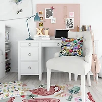 Designart 'Graffiti Texture' Modern Teen Bedding Set