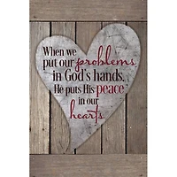 New Horizons When We Put Our Problems In Wood Plaque