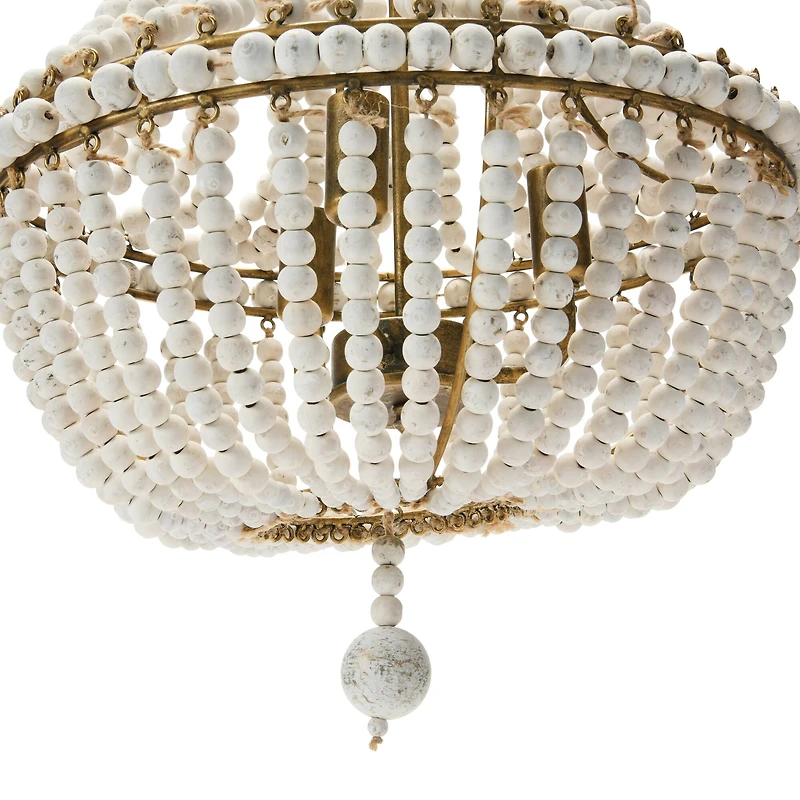 Hello Honey® 21" Draped Wood Bead Chandelier