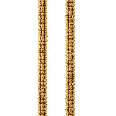 Gold Bumpy Metal Rondelle Beads, 6mm by Bead Landing™