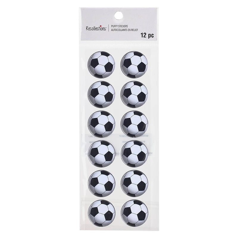 12 Pack: 12 ct. (144 total) Soccer Ball Repeats Stickers by Recollections™