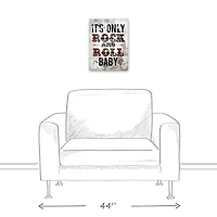 It's Only Rock And Roll 12" x 16" Canvas Wall Art