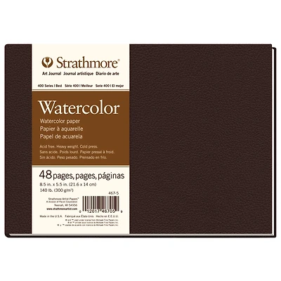 Strathmore® 400 Series, 8.5" x 5.5" Watercolor Hard-Bound Art Book