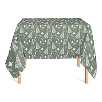 58" Sage Christmas Tablecloth