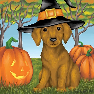 11" x 11" Trick-or-Treat Puppy Canvas Painting Kit by Craft Smart®