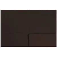 JAM Paper Chocolate Brown 2-Pocket Folders