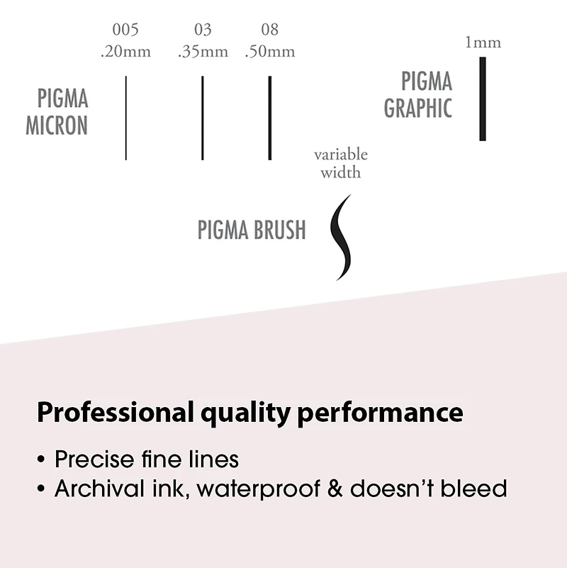 Pigma® Micron™ Manga-Comic Pro 6 Piece Set