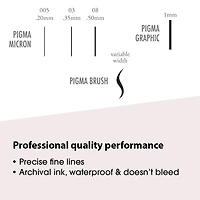 Pigma® Micron™ Manga-Comic Pro 6 Piece Set