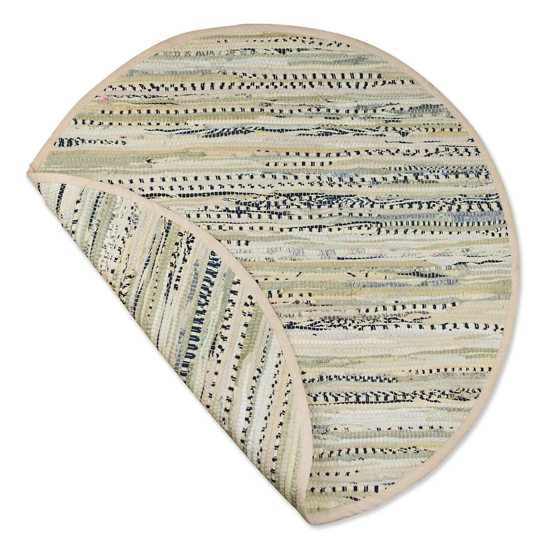 DII® Taupe Round Rag Rug, 3ft.