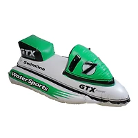 Swim Central 51" Inflatable Green GTX Power Water Bike Swimming Pool Ride on Float