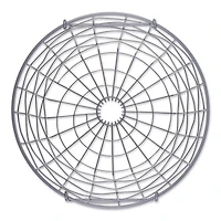 DII® Medium Cool Gray Round Metal Basket