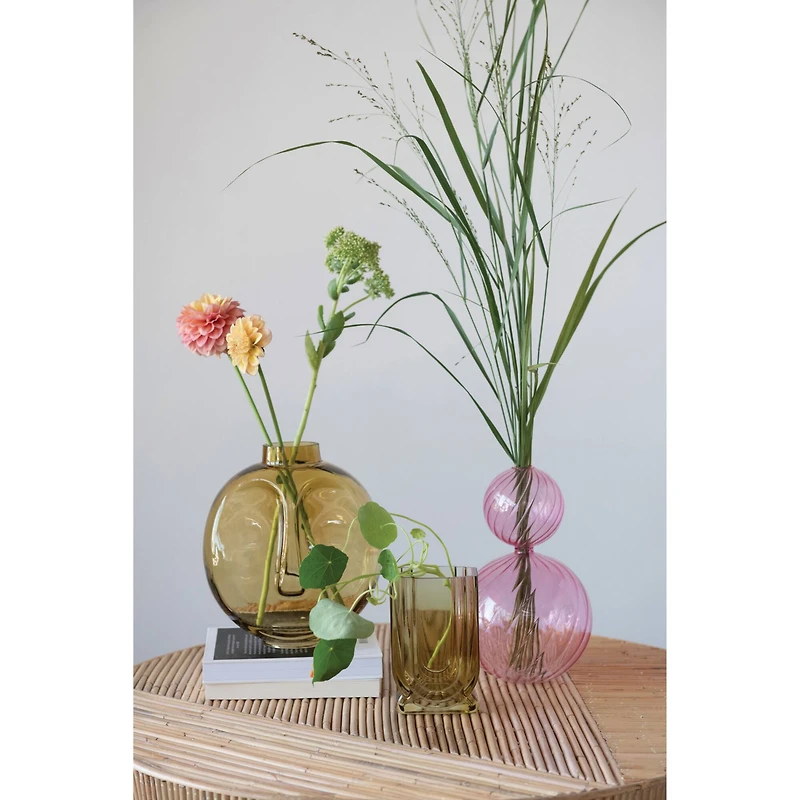 Hello Honey® 10" Glass Face Vase