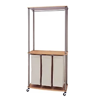 Household Essentials Modern Laundry Center with Wheels