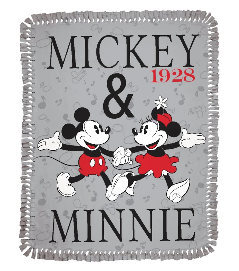 Disney® 48" Mickey & Minnie Love No Sew Fleece Throw Kit