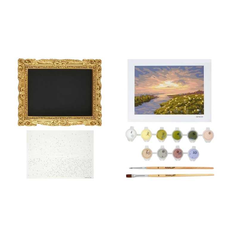 Sunset Field Paint-by-Number Framed Mini Kit by Artist's Loft®