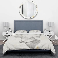 Designart 'Deer Wild and Beautiful II' Farmhouse Bedding Set