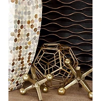 Bronze & Gold Metal Modern Orb Set