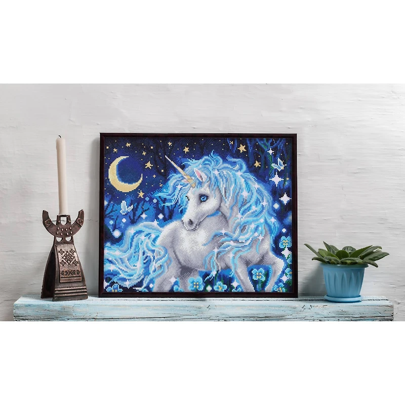Diamond Dotz® Intermediate Moonlight Unicorn Diamond Painting Kit