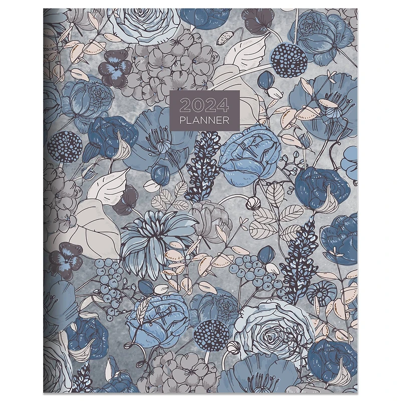 2024 Blooms of Blue Monthly Planner