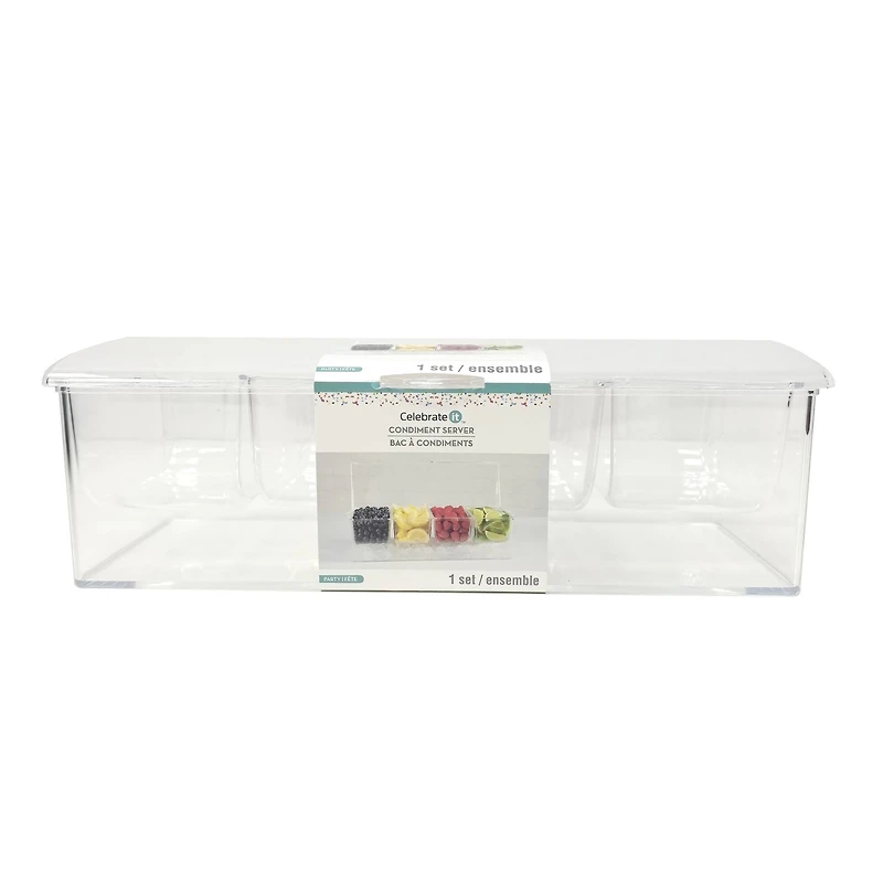 Clear Plastic Condiment Server by Celebrate It™