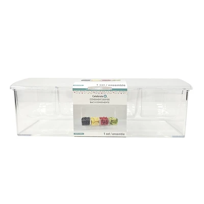 Clear Plastic Condiment Server by Celebrate It™