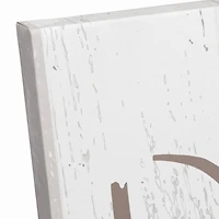 Boo Faux Wood 12" x 18" Canvas Wall Art