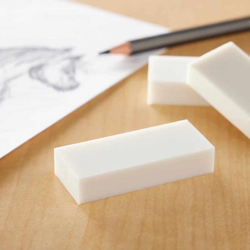 Tombow Mono Medium White Erasers, 3ct.