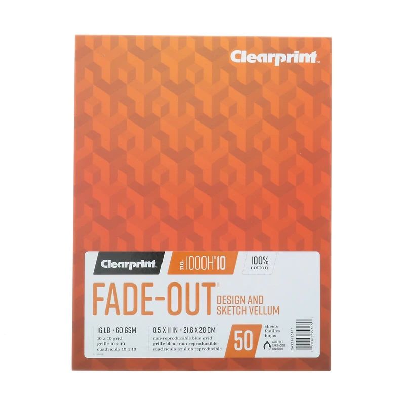 Clearprint™ Design Vellum Pad, 10 x 10 Grid
