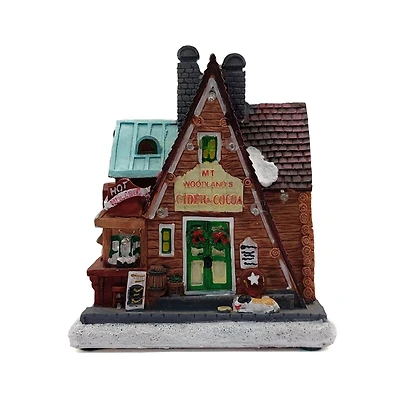 Wizardi 3" Christmas Village Wonderlands Cider & Cocoa Decoration